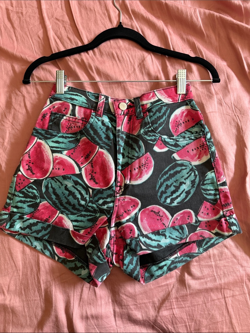American apparel watermelon shorts